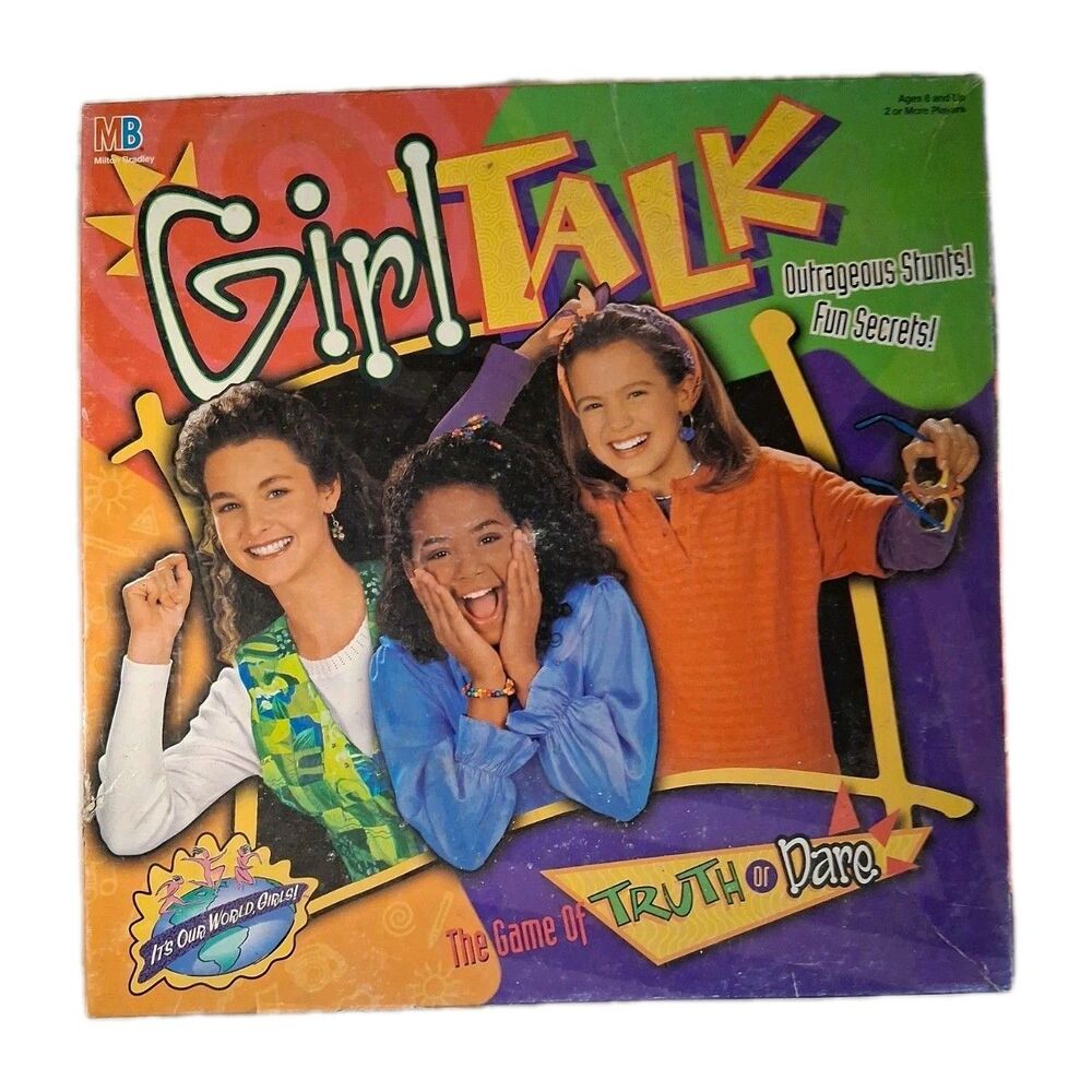 Vintage Girl Talk Board Game The Game of Truth or Dare 1995 Board Game complete